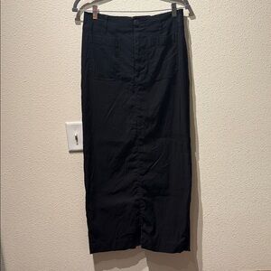 Anthropologie Black Maxi Skirt